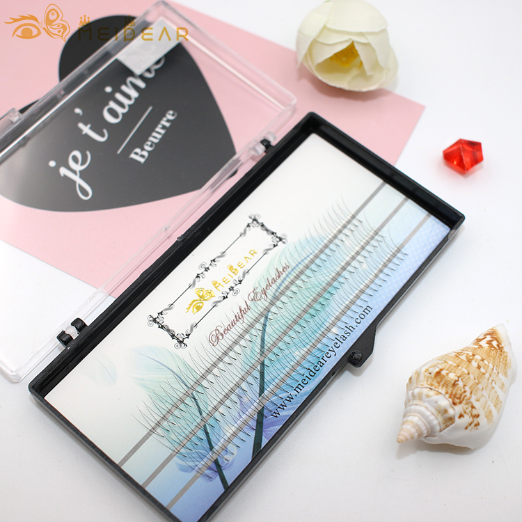 Manufacturer supply custom packaging for gorgeous premade volume eyelash extensions